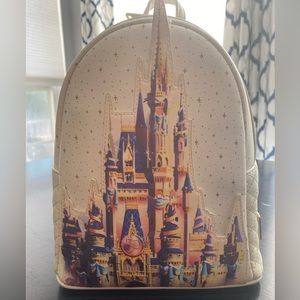 Disney Loungefly Backpack 50th Anniversary Magic Kingdom Cinderella Castle